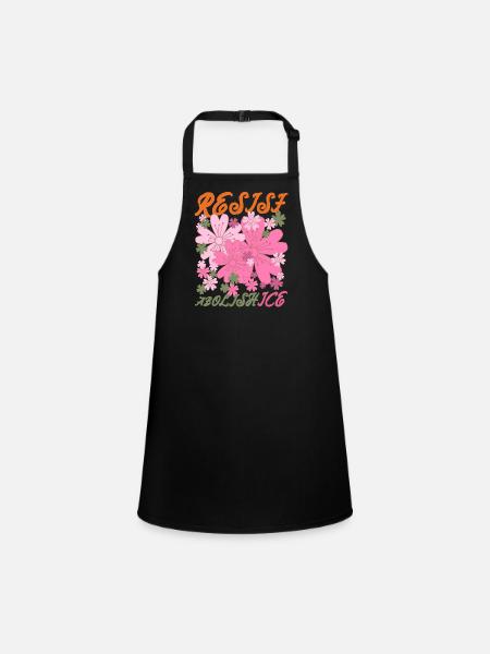 Abolition of the Retro Protest Resistance Under - Children's Apron - black - Front