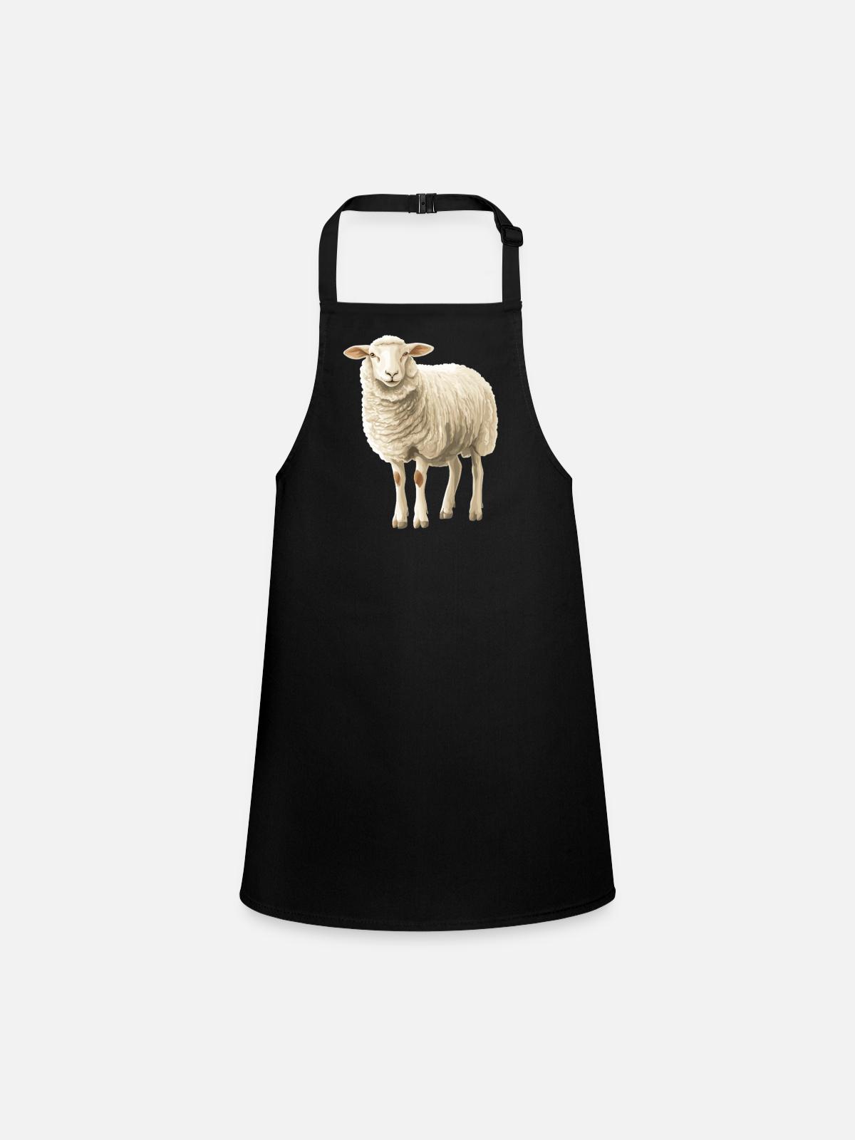 Mouton Mouton - Tablier Enfant - noir - Devant