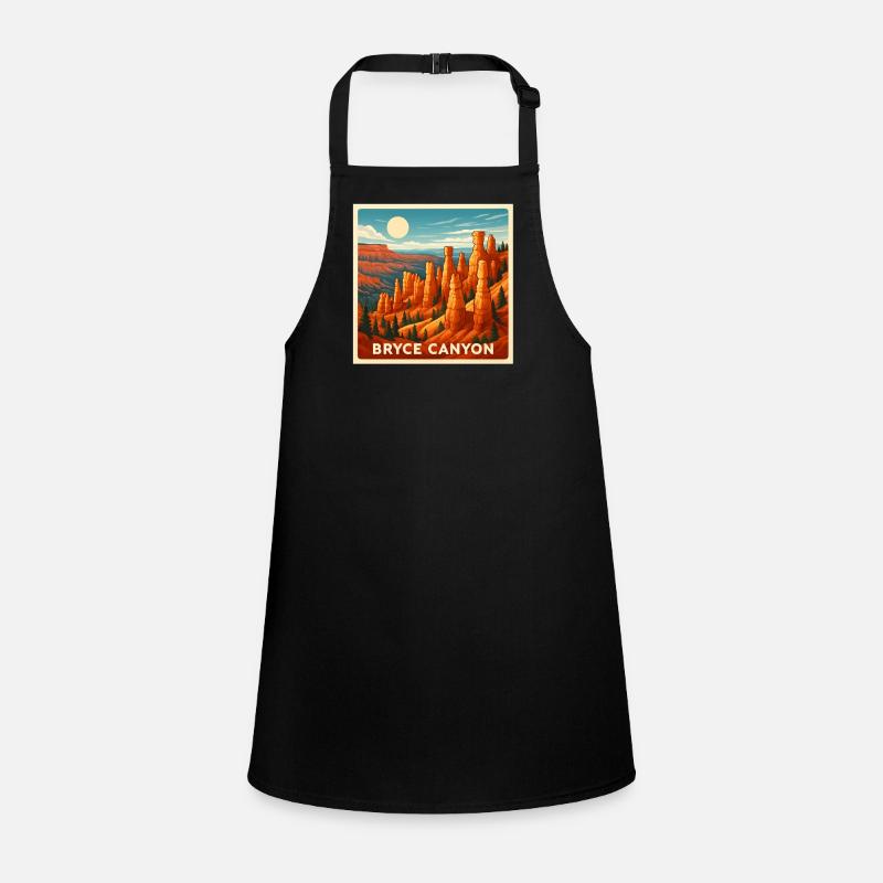 Bryce Canyon Retro Landscape Hiking Nature Park Children's Apron