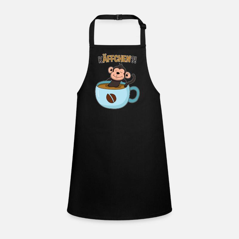 Coffee break with monkey Children's Apron