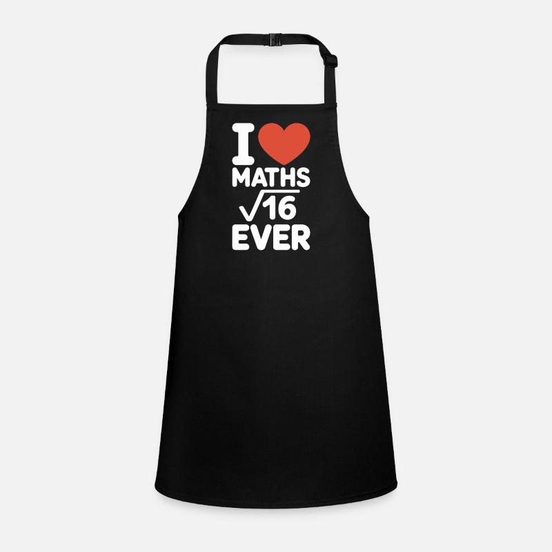 Math J’adore les maths Maths Nerd Professeur de mathématiques Tablier Enfant