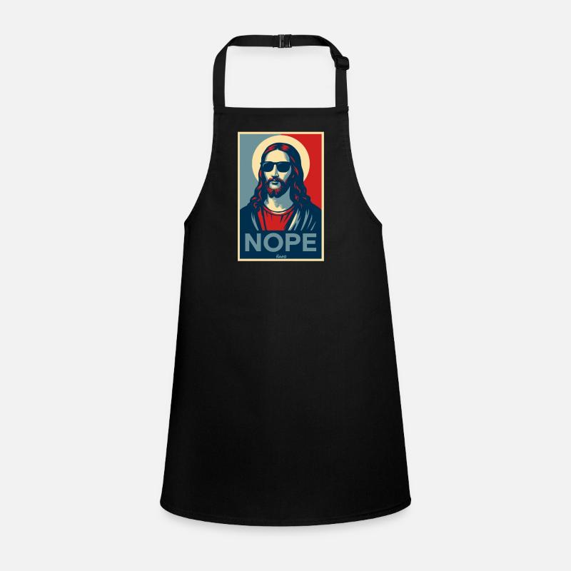 Jesus-Mann mit Heiligenschein und Sonnenbrille Schürze für Kinder