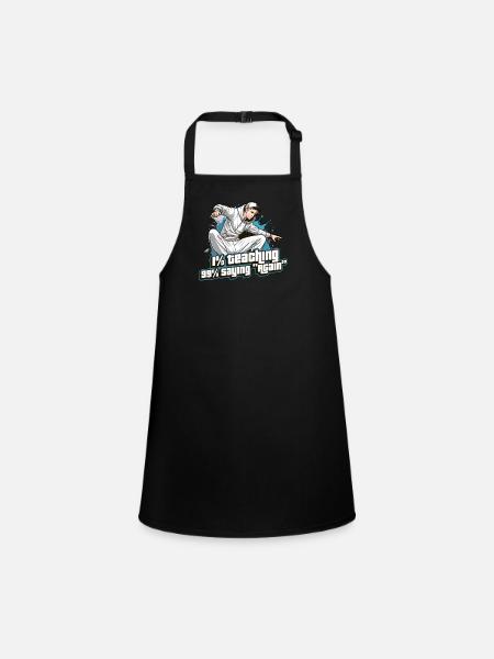Dance Teacher 1% Teaching 99% Dance Instructor - Children's Apron - black - Front