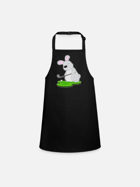 Rabbit Golf Golf Clubs - Children's Apron - black - Front