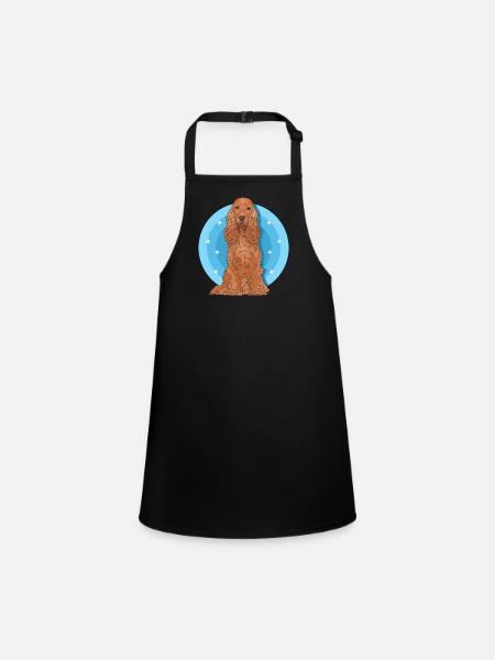 Cocker Spaniel Cocker Spaniel Dog Gift - Children's Apron - black - Front