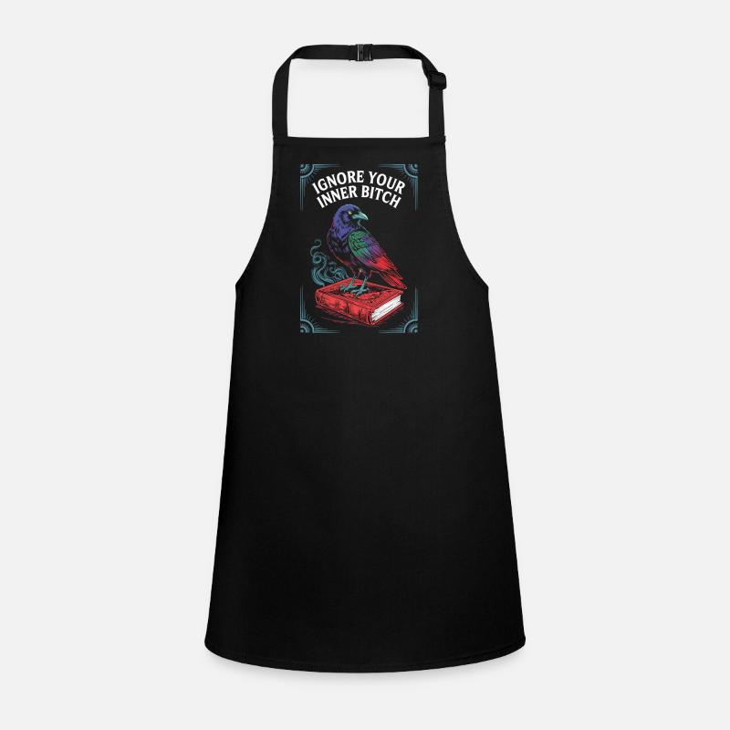 Tarot Raven on Spell Book – Cheeky Mindset Saying Children's Apron