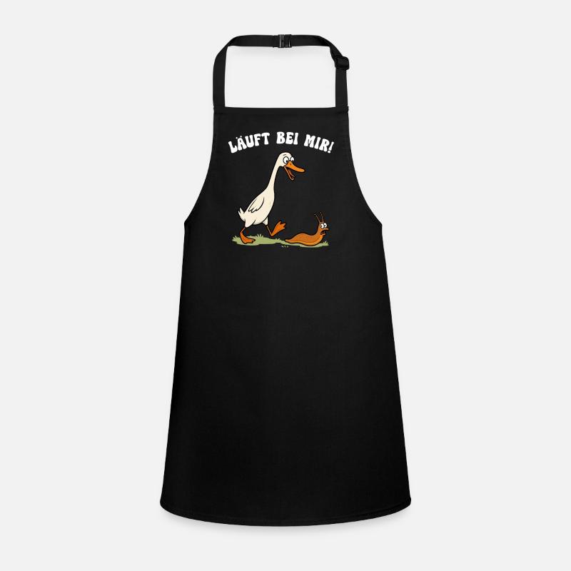 Runner duck runs with me Runner Duck Snail Duck Children's Apron