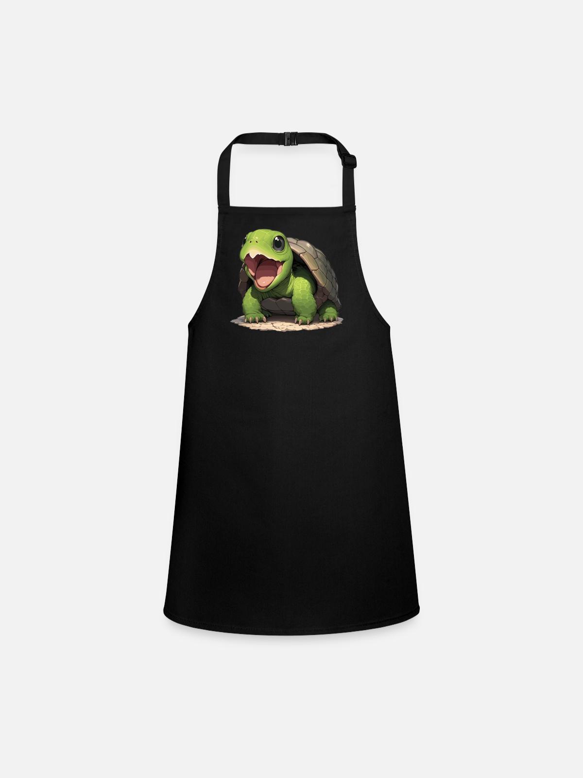 Snapping Turtles Snapping Turtle - Children's Apron - black - Front