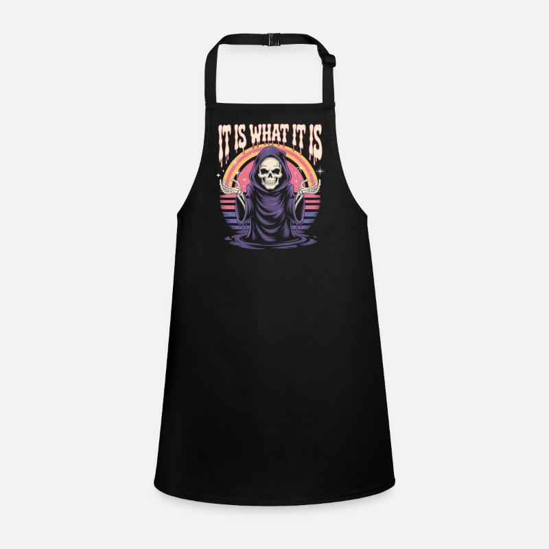 Grim Reaper Chemise Rétro Dicton Tablier Enfant