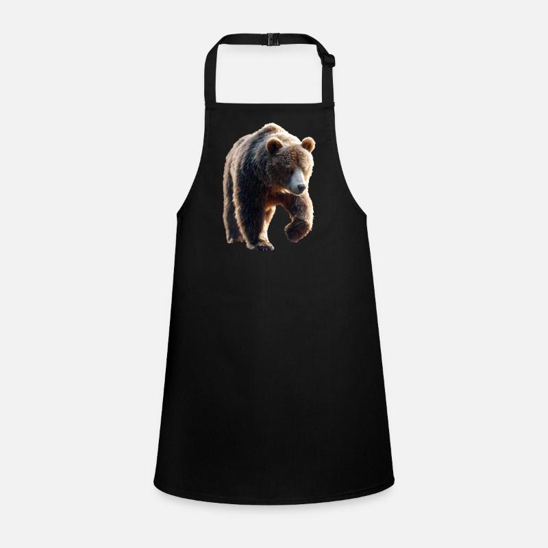 Braunbär Grizzly Bär Bärenbrüder Wald Wilde Bären Schürze für Kinder