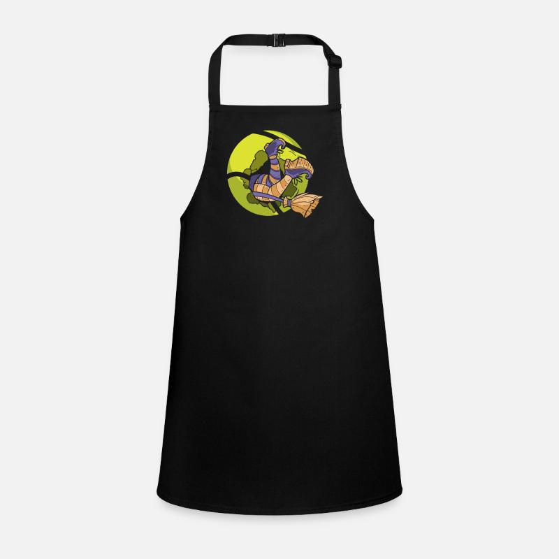 Tennis Witch Player Funny Halloween Design Children's Apron