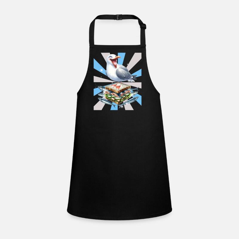 Reto Seagull Seagulls Sandwidsch Herring Children's Apron