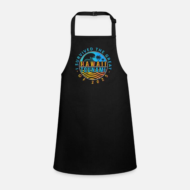 Hawaii Tsunami Survived Badge Children's Apron