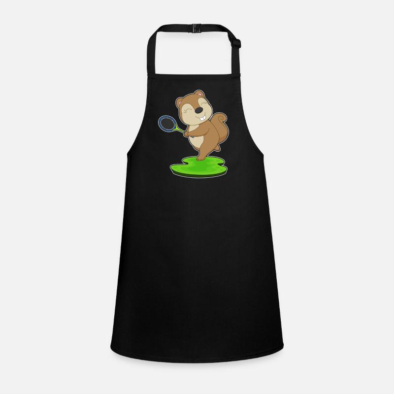 Squirrel Tennis Rackets Children's Apron