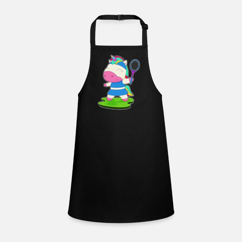 Unicorn Tennis Rackets Children's Apron