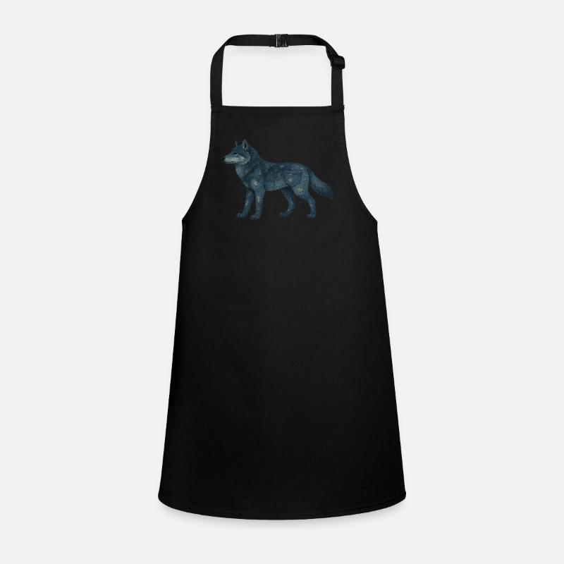 Wolf Denim Schürze für Kinder