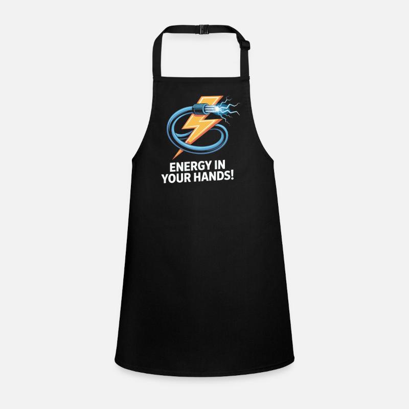 Electric Power Lightning Design Children's Apron
