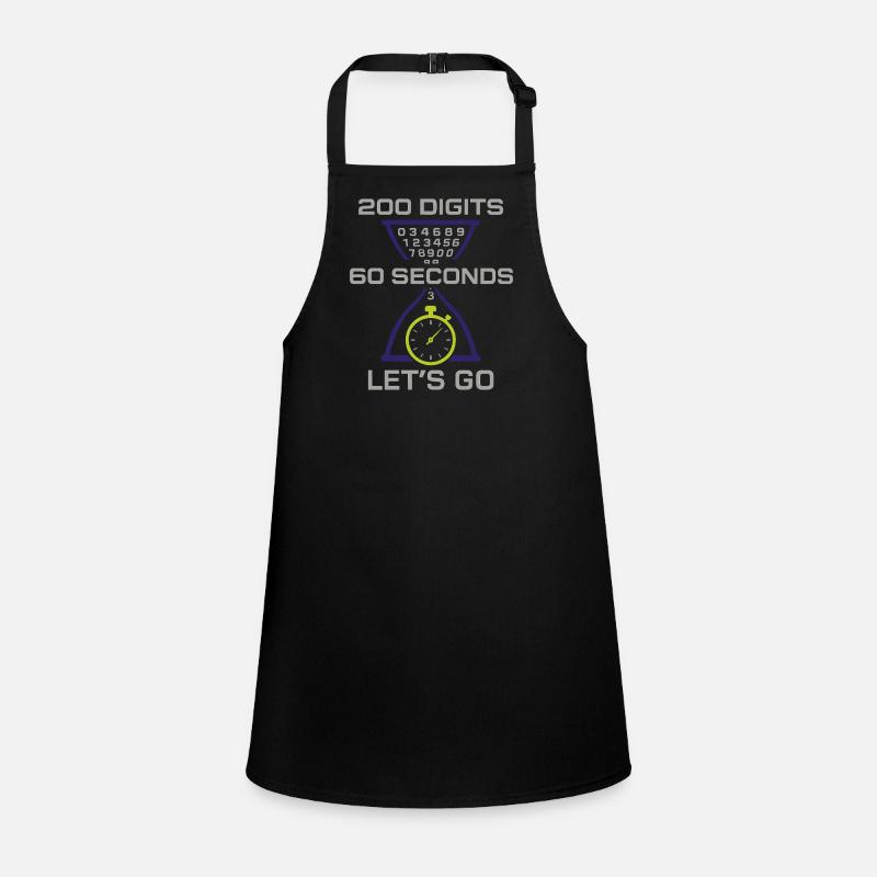 Memory Athlete Mnemonic Brain Training Mental Children's Apron