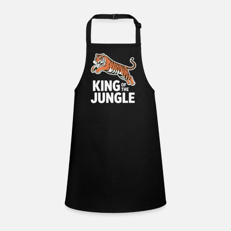 Jungle King Tiger Illustration Children's Apron