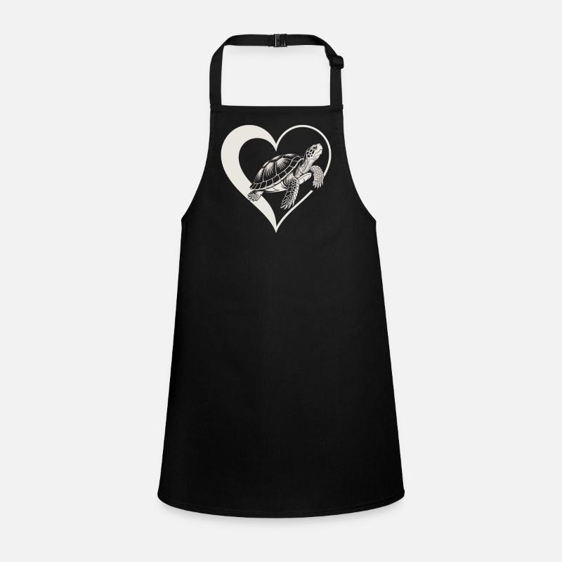 Turtle Heart Design Children's Apron