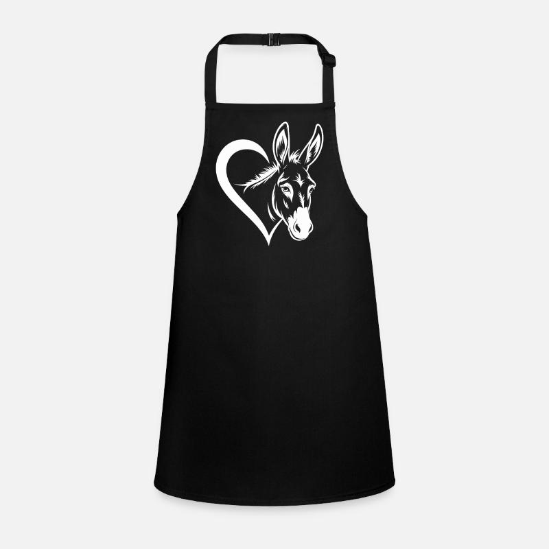 Herz und Esel Schürze für Kinder