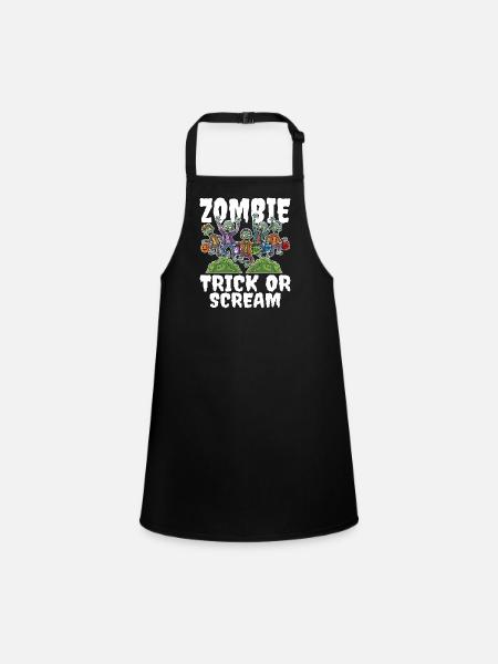 GRIM ZOMBIE REAPER - ZOMBIE HALLOWEEN - Tablier Enfant - noir - Devant