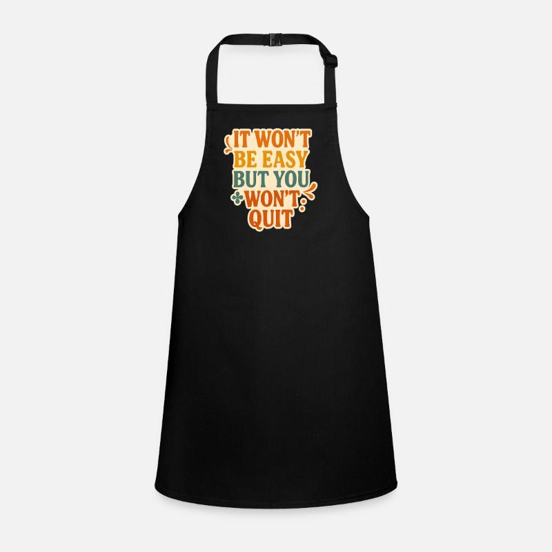 Conception typographique de motivation persistante Tablier Enfant