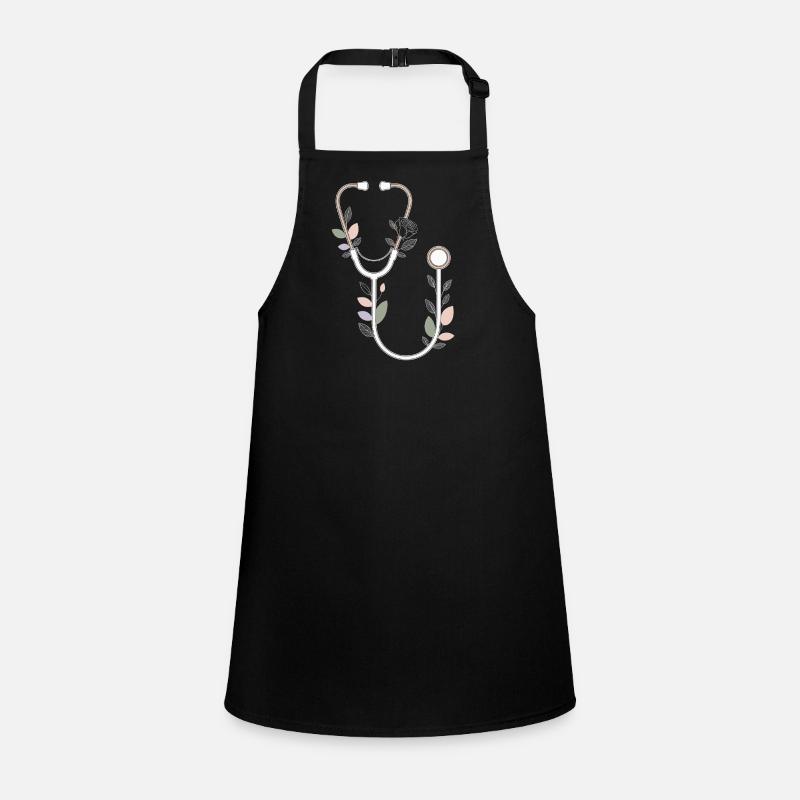 Floral Stethoscope Design Children's Apron
