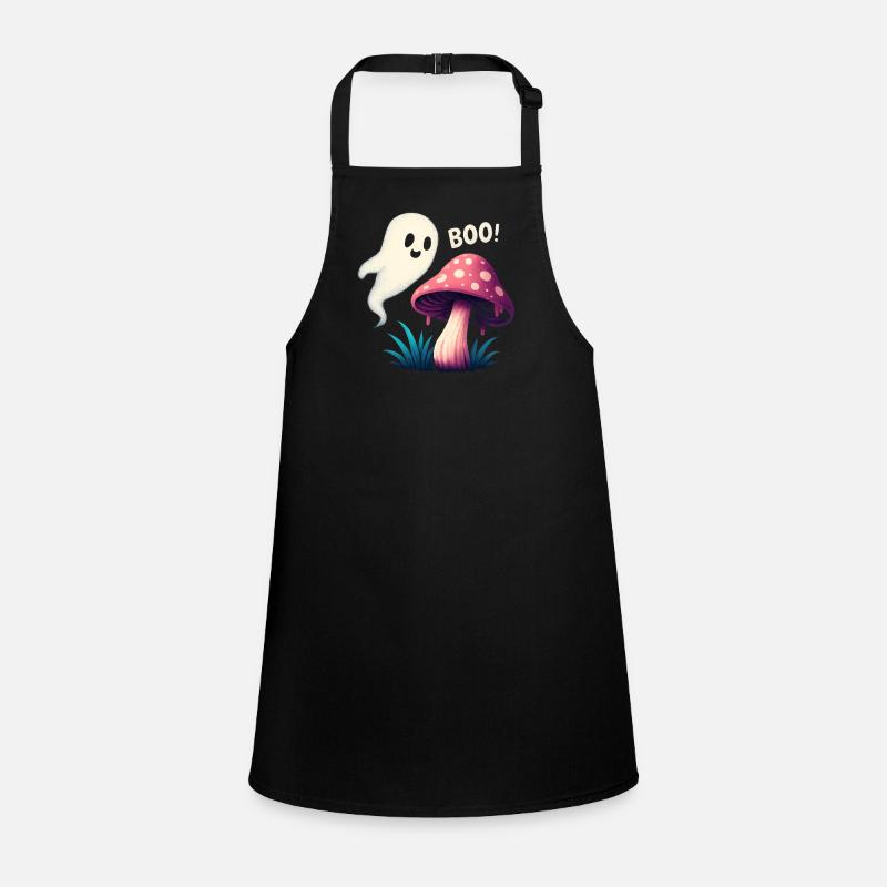 Mystical mushroom with ghost accent Children's Apron