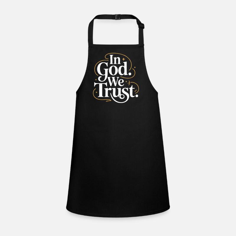 In God We Trust Design Schürze für Kinder