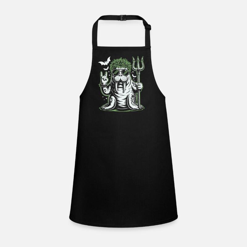 Walrus Punk Rocker Halloween Children's Apron