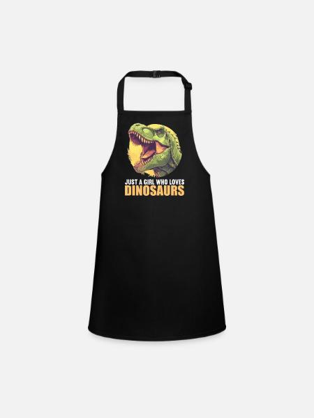 Dino Dinosaure Dinosaure - Tablier Enfant - noir - Devant