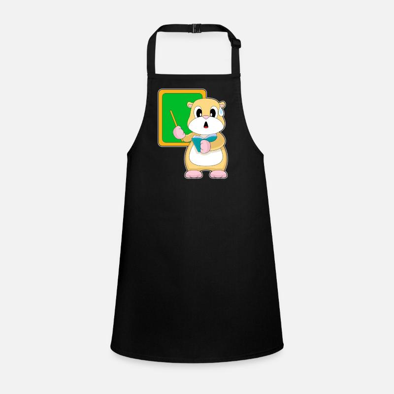 Hamster Lehrer Schultafel Schule Schürze für Kinder