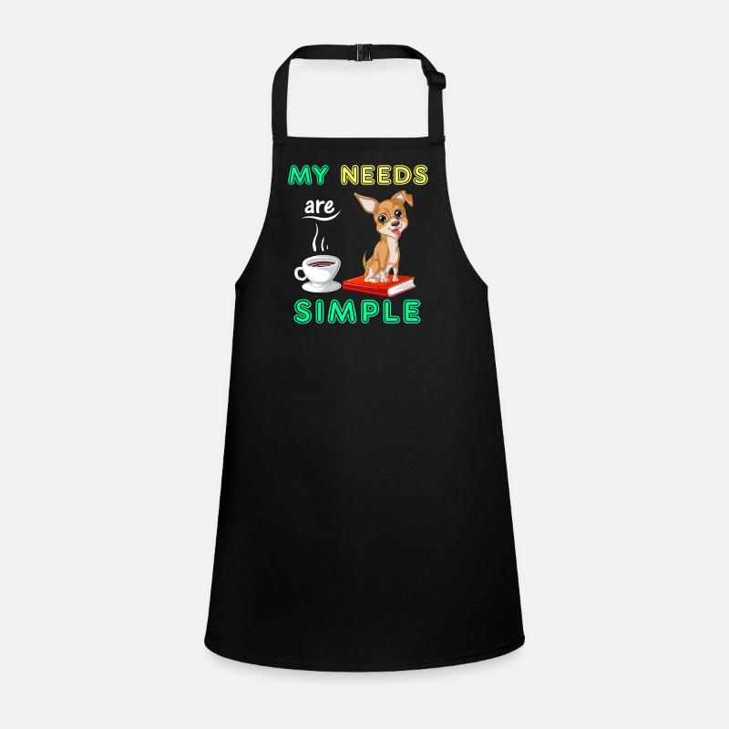 Chihuahua Coffee Reading Children's Apron