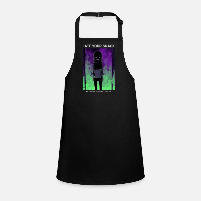 Scary Anime Phonk I Ate Your Snack Children's Apron