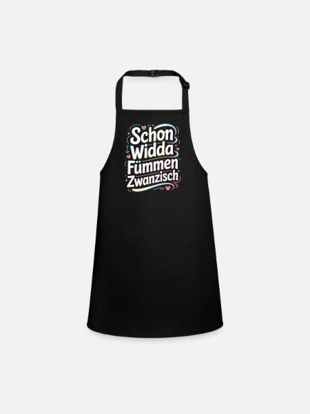 Already Widda Fümmen Zwanzisch 50th birthday - Children's Apron - black - Front