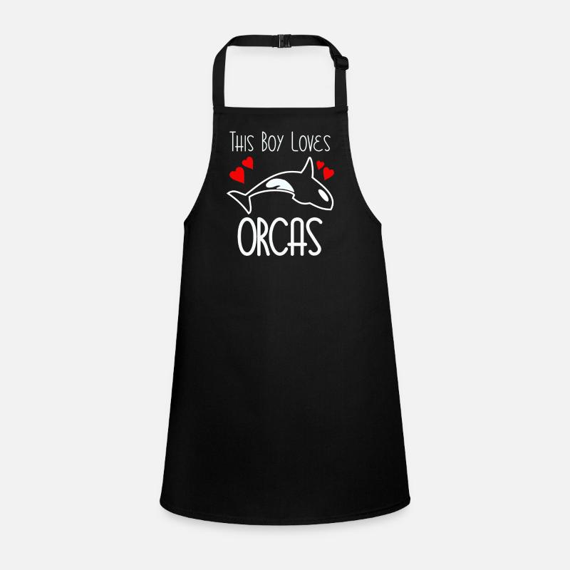This Boy Loves Orcas Children's Apron