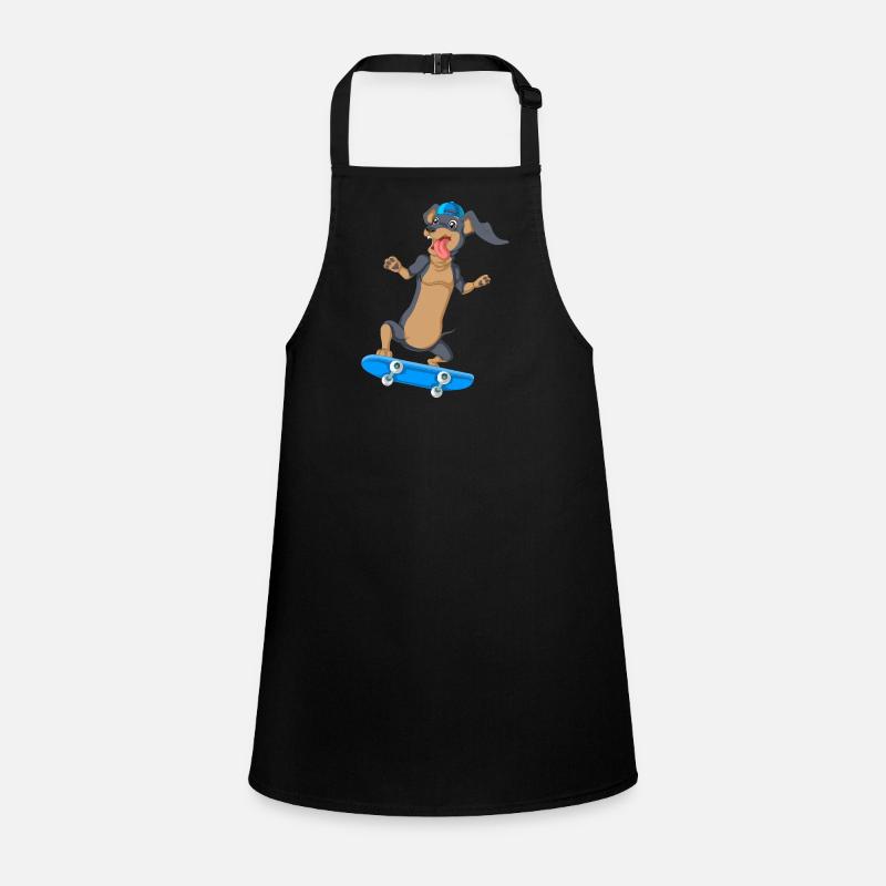 T-shirt de skateboard teckel Tablier Enfant