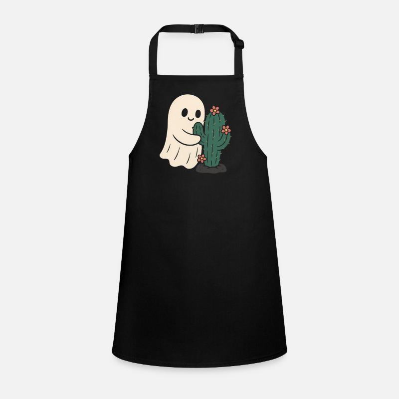 Playful ghost with cactus design Children's Apron
