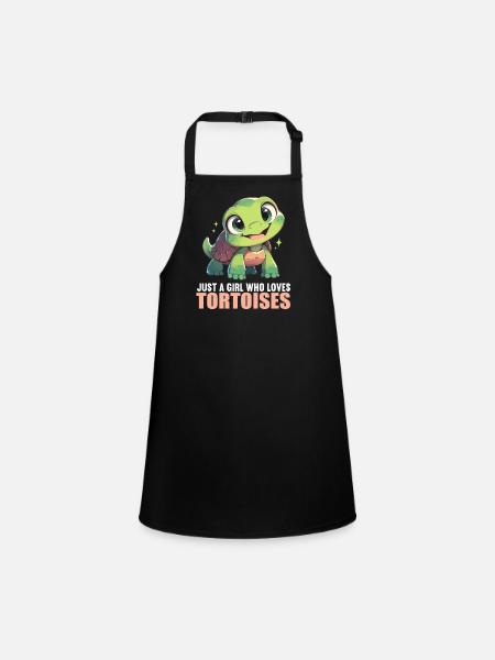 Tortues Tortue - Tablier Enfant - noir - Devant