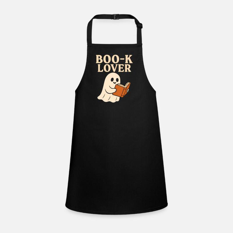 Cute Ghost Book Lover Print Children's Apron