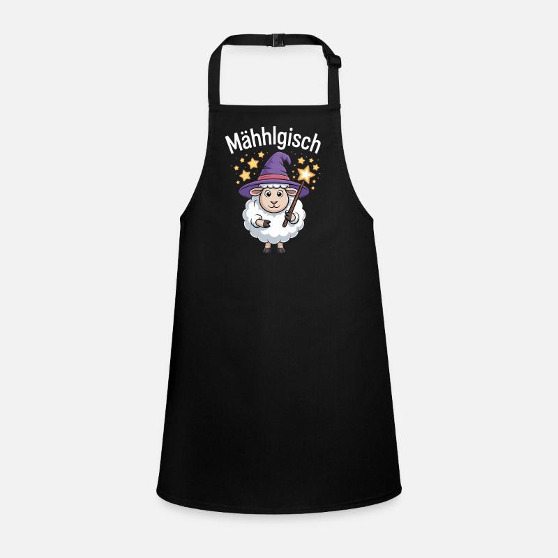 Mähhlgisch Sheep Wizard Witch Wand Stars Children's Apron