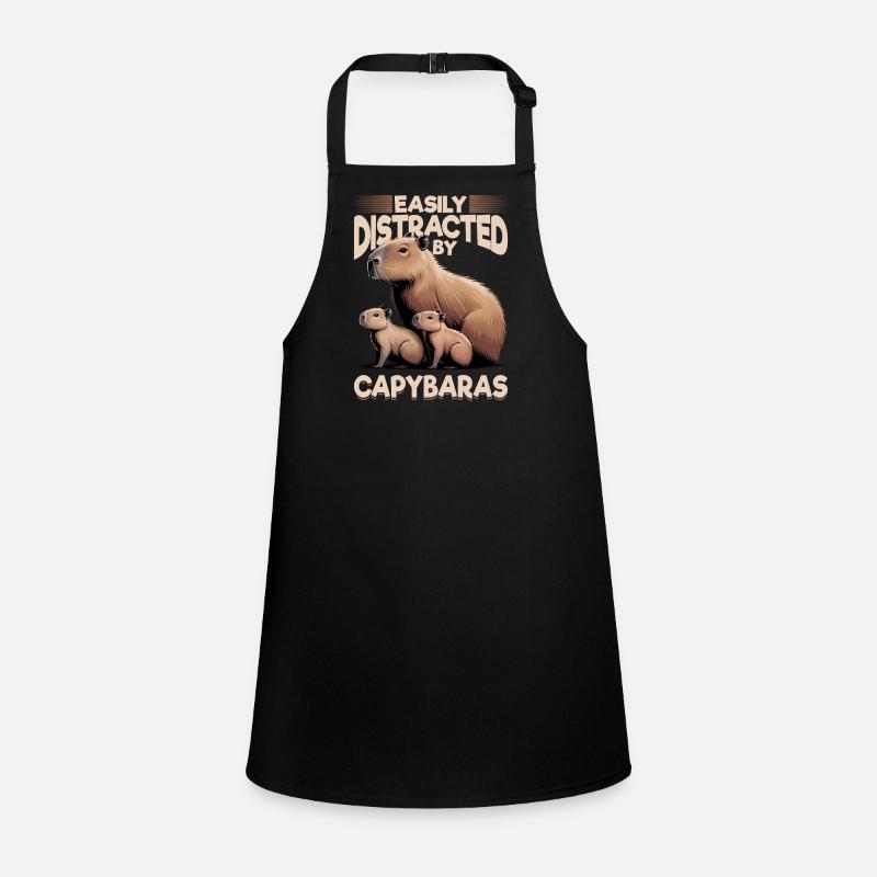 Funny aesthetic Kawaii Capybara Schürze für Kinder