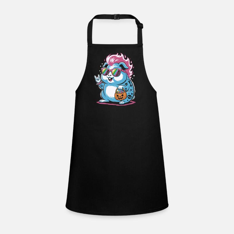Punk Hamster Meerschweinchen Halloween Schürze für Kinder