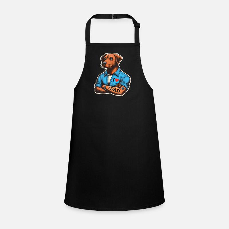 I Love Dad Dog, Father  Children's Apron
