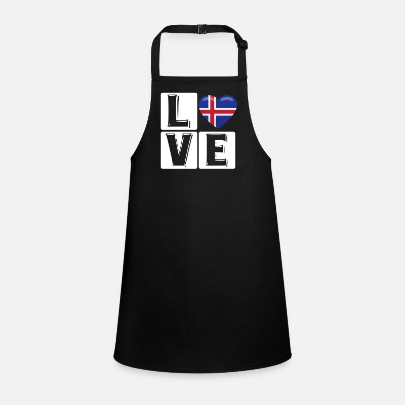 L Love Iceland Heart Tablier Enfant