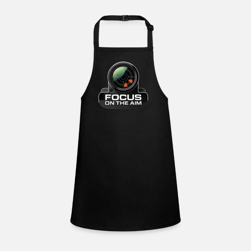 Focus On The Aim Lens Graphic Children's Apron