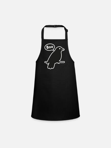 Scare Crow - Children's Apron - black - Front