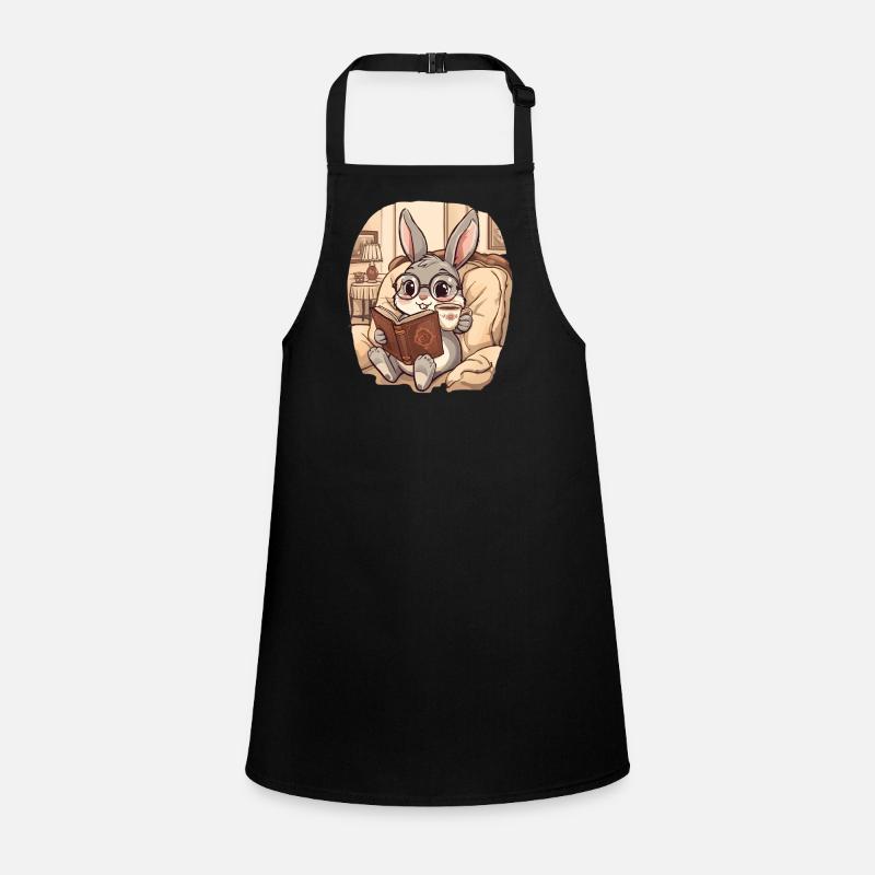 Cuddly Bunny Reading Evening Children's Apron
