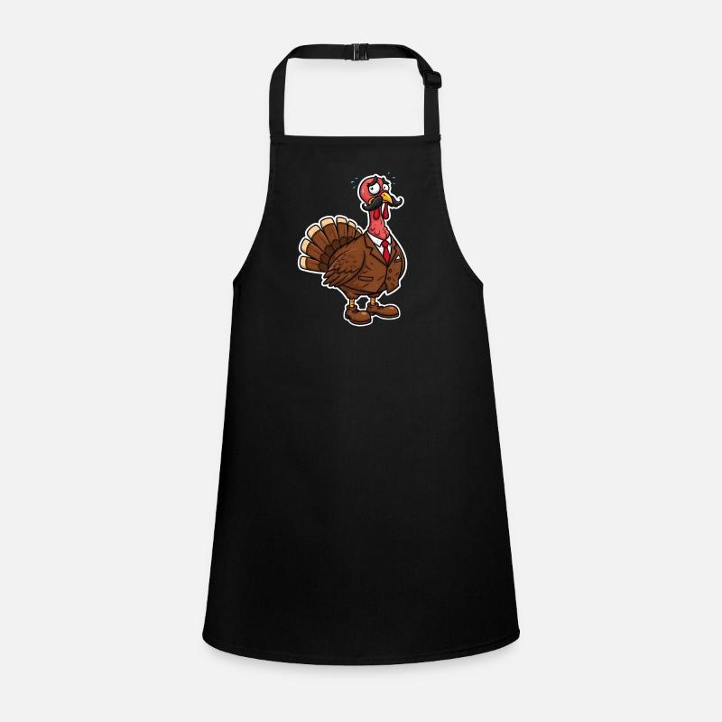 Elegant Suit Turkey Cartoon Children's Apron